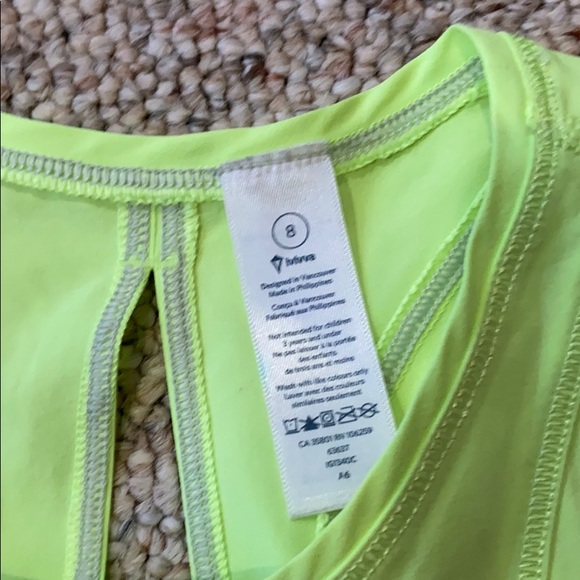 Neon green ivivva tank! - Picture 2 of 4